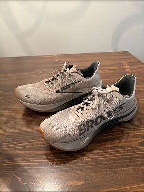 Brooks Men’s Athletic Running Shoes - Light Gray with Black Accents